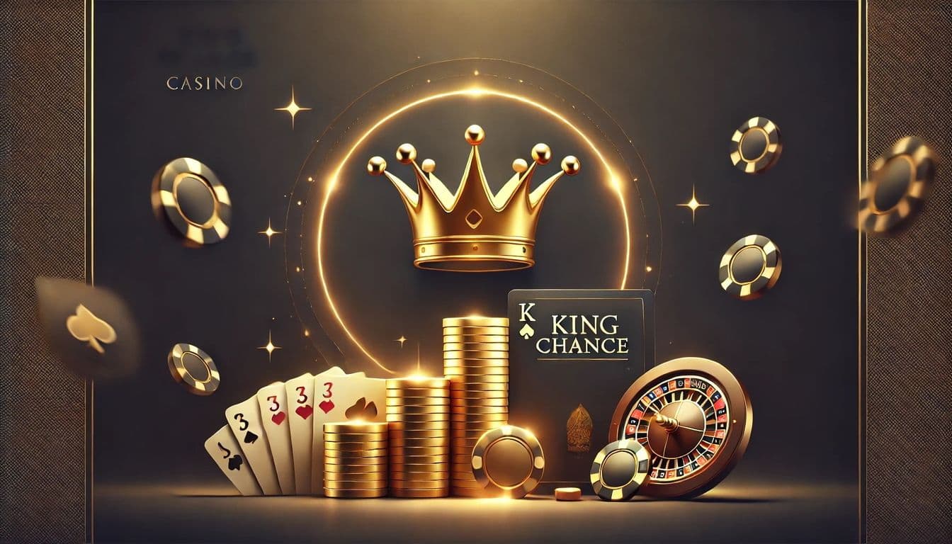 DALL·E 2025-02-26 15.23.17 - A minimalistic digital illustration representing casino bonuses at King Chance Casino. The image features a golden crown symbolizing the king, placed  (1).jpeg
